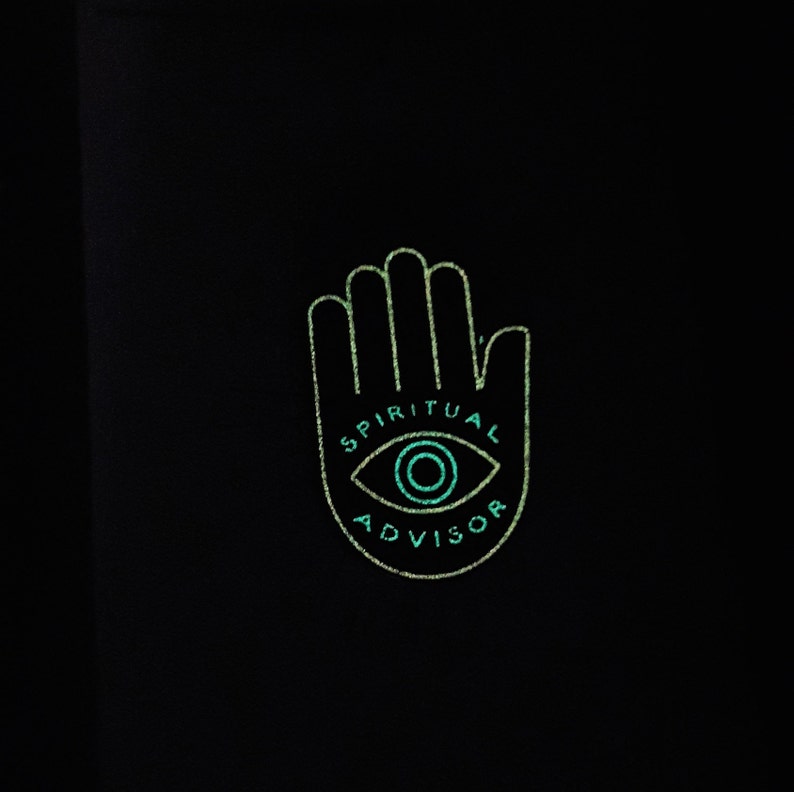 Enamel Pin Mano di Fatima Hamsa Glow In The Dark