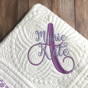 Monogrammed Baby Quilt