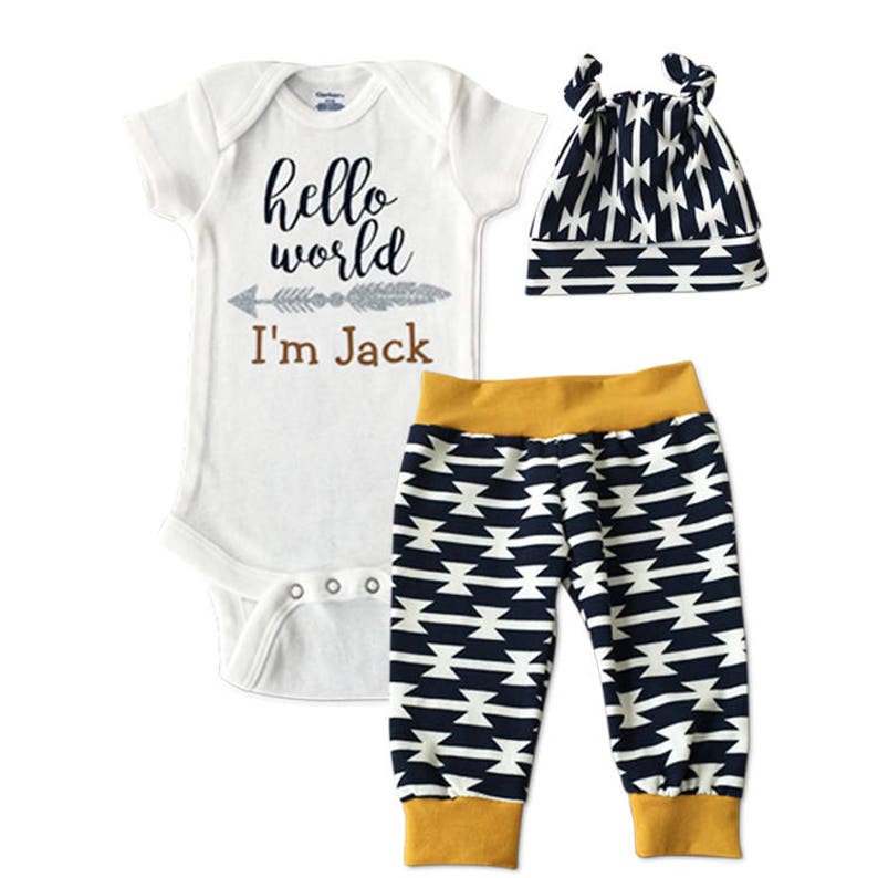 hello world baby boy outfit