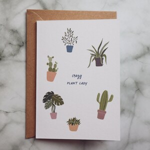 Carte d'amour pour les plantes - Carte d'anniversaire amusante - Carte d'anniversaire écologique pour elle