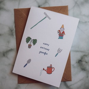 Carte d’anniversaire grand-père // Carte d’anniversaire de jardinage // Drôle de carte d’anniversaire pour grand-père / grand-père / grand-père / Gramps