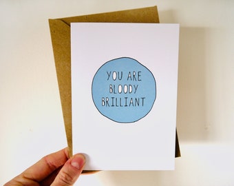 Funny well done card - Funny new job card - Graduation card - Congratulations card