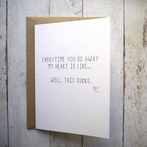 Miss je kaart / / ik mis je / / kaart voor vriend / / kaart voor vriendin / / kaart voor echtgenoot / / kaart voor vrouw / / Missing you / /