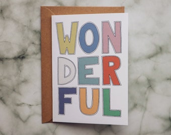 Well done card - Positivity card - Birthday card