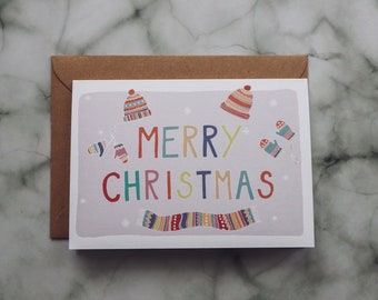 Cute Christmas card // Christmas card // Quirky Christmas card // Merry Christmas