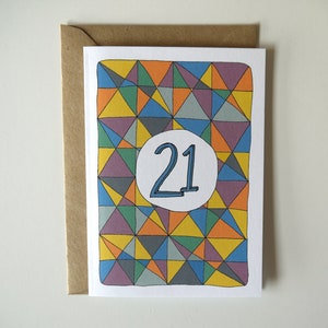 Biglietto per il 21° compleanno - Biglietto d'auguri divertente - Biglietto per il ventunesimo compleanno