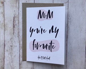 Mother's day card - Funny Mother's Day - Thank you Mum