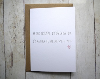 Funny Anniversary card // Anniversary card // Card for boyfriend // Card for girlfriend // Card for Husband // Card for Wife //