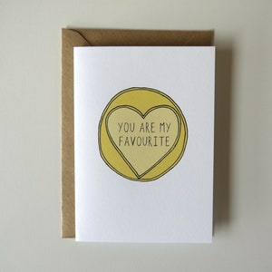 Tarjeta de aniversario divertida - Tarjeta de amor - Tarjeta de cumpleaños para el esposo - Tarjeta dulce con un corazón de amor