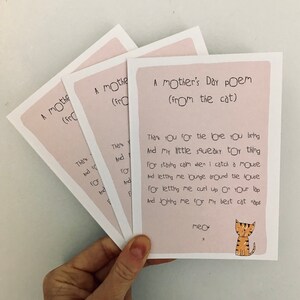 Funny Mother's Day card from the Cat - Pet Mother's Day card