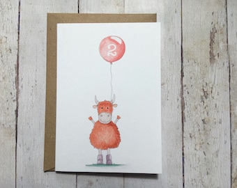 Handgemachte 2. Geburtstagskarte / / Happy 2. Geburtstag Tag / / Tier 2. Geburtstagskarte / / handgemachte zweite Geburtstagskarte / /