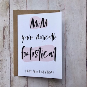 Birthday card for Mum // Funny Mum birthday card //