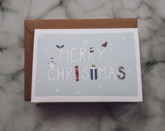 Cute Christmas card // Christmas card // Quirky Christmas card // Merry Christmas
