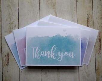 Thank You Card Pack X 5 - Handmade Thank You Card Set - Thank You Cards ...
