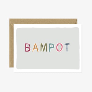 Divertida tarjeta escocesa - Bampot