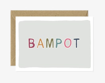 Funny Scottish card - Bampot