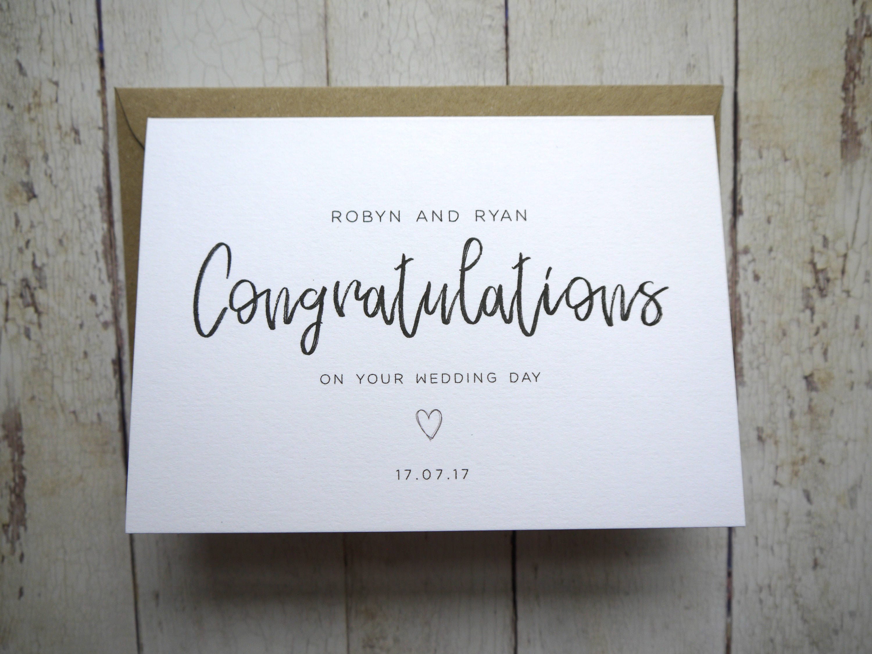 Wedding Day Card Wedding Day Card