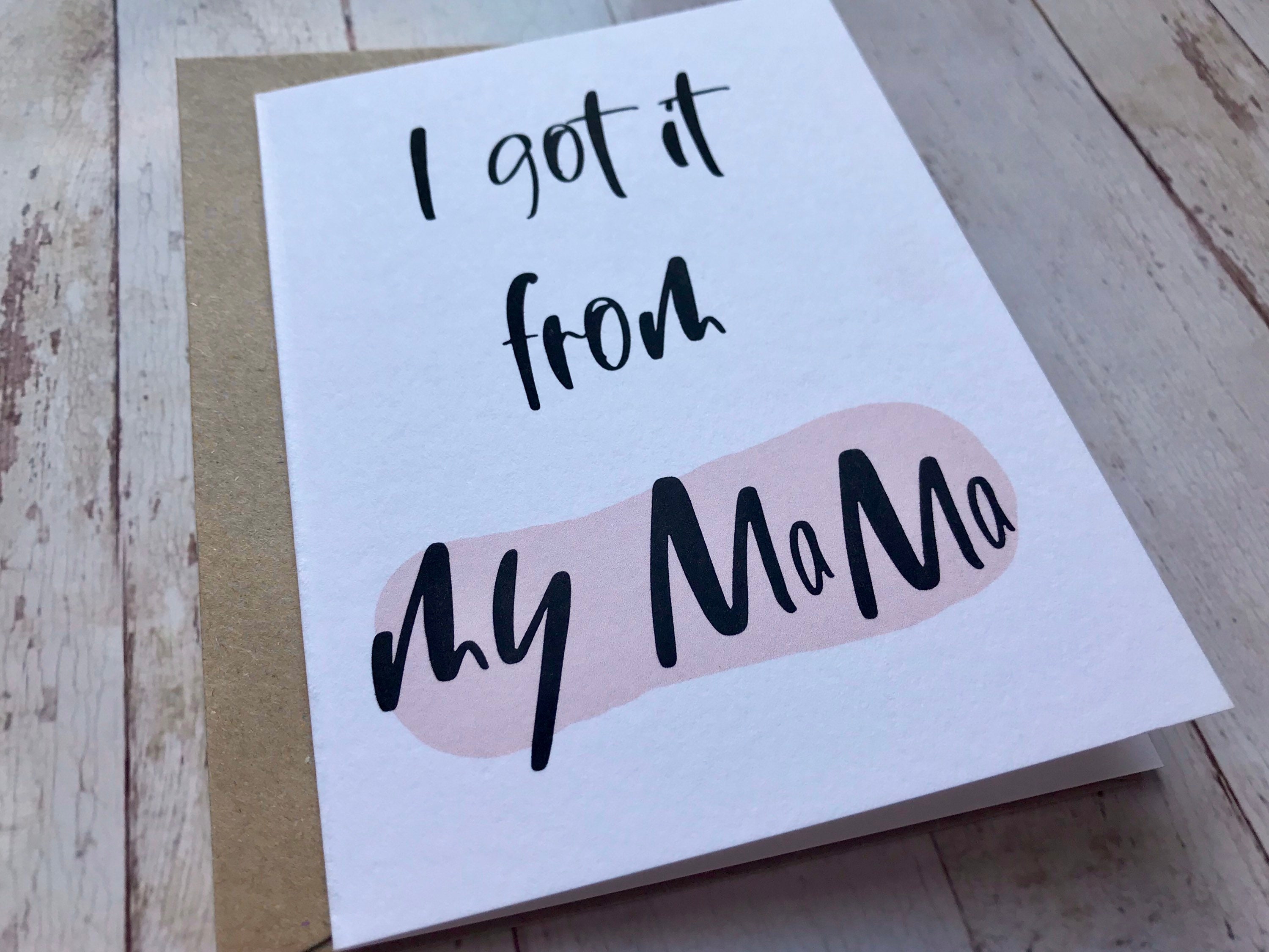 Birthday Card for Mum // Funny Mum Birthday Card // I Got It From My ...