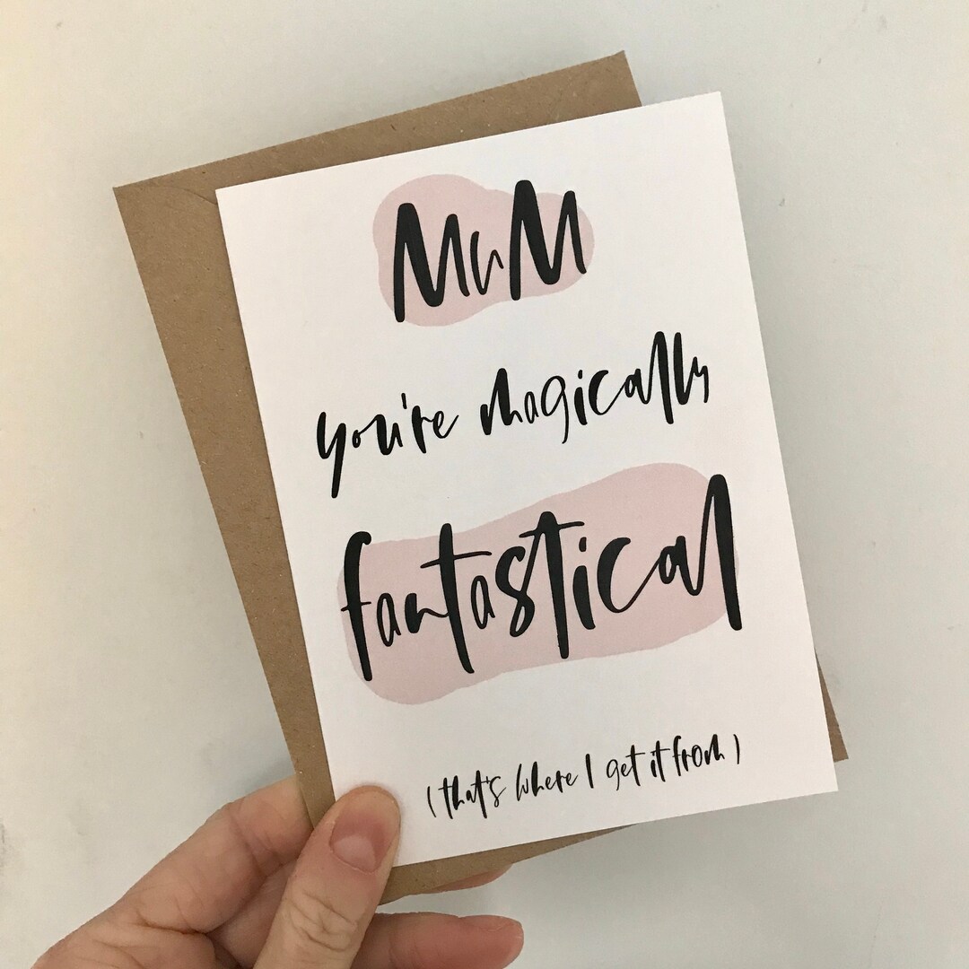 Mother's Day Card - Funny Mother's Day - Thank You Mum - Etsy