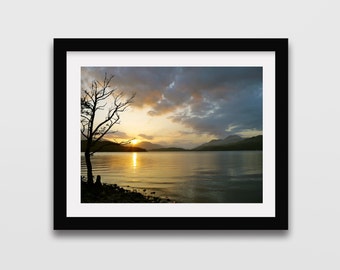 Loch Lomond Photography print // Scotland photography // Scottish print // Loch print // Travel photography // Wall art // Wall decor