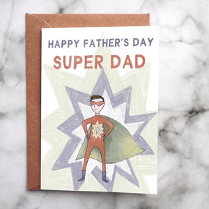 Vatertagskarte - Superheld Papa