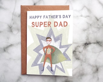 Father's day card - Superhero Dad