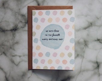 Dad birthday card // Funny Dad birthday card // Birthday card for Dad // Dad's Birthday // Father card // Daughter to Dad // Son to Dad