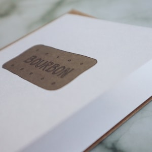 Bourbon Biscuit card - Handmade biscuit card