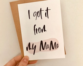 Mother's day card - Funny Mother's Day - Thank you Mum