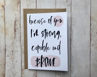 Mother's day card - Funny Mother's Day - Thank you Mum