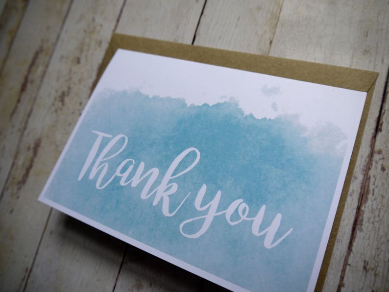 Thank you card pack x 5 Handmade thank you card set Thank you cards Wedding thank you image 4
