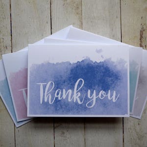 Thank you card pack x 5 Handmade thank you card set Thank you cards Wedding thank you image 2