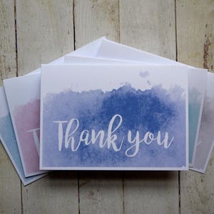 Thank You Card Pack X 5 - Handmade Thank You Card Set - Thank You Cards ...