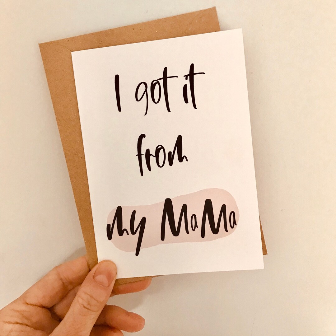 Birthday Card for Mum // Funny Mum Birthday Card // I Got It From My ...