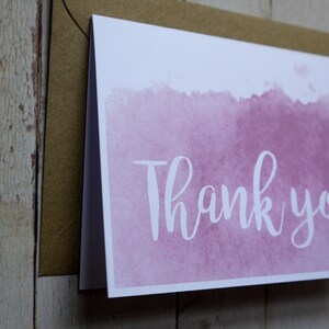 Thank you card pack x 5 Handmade thank you card set Thank you cards Wedding thank you image 5