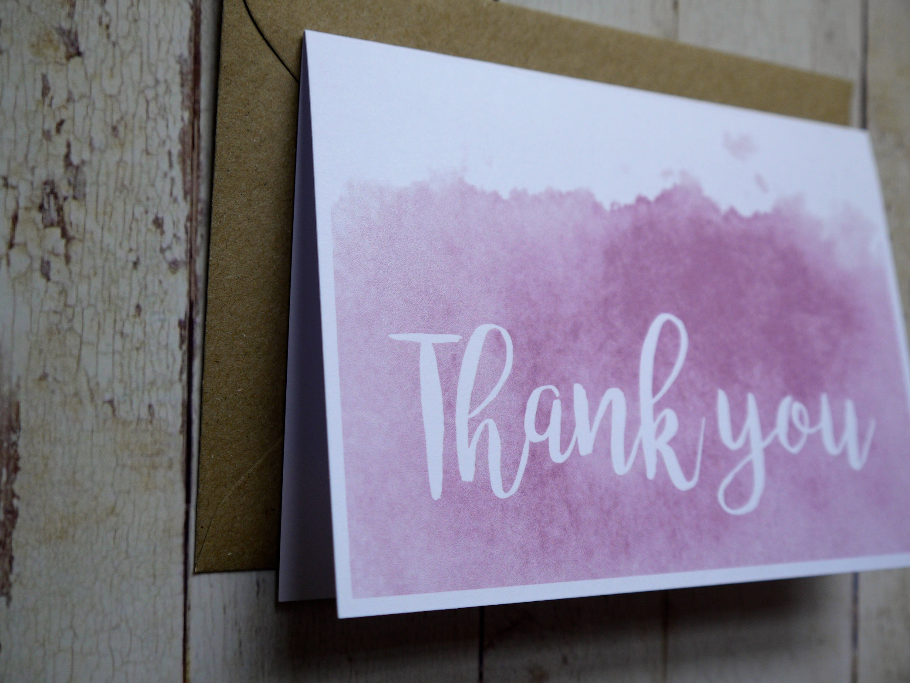 Thank You Card Pack X 5 - Handmade Thank You Card Set - Thank You Cards ...
