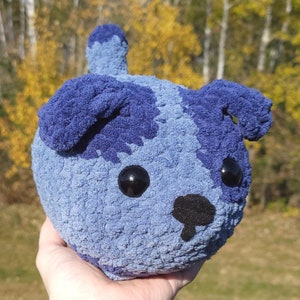 Blue Spotted Dog Loaf Plush