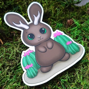Desert Jackalope 3.5&quot; Matte Vinyl Sticker