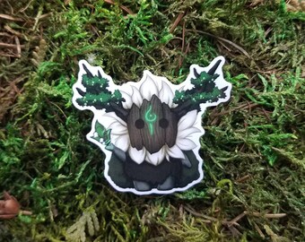 Forest Spirit 5 cm Glossy Vinyl Aufkleber