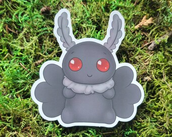 Mothman 3" Matte Mirror Vinyl Sticker