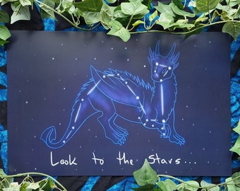 Look to the Stars 11x17 Print + Silver Foil Edition