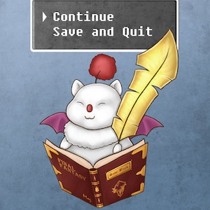 Save Moogle 8.5x11 Print