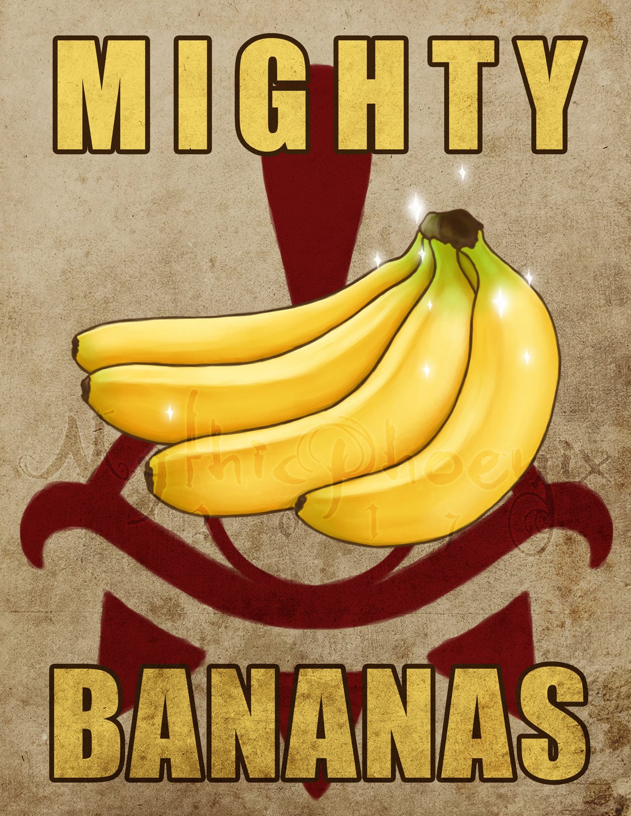 MIGHTY BANANAS 8.5x11 Print - Etsy