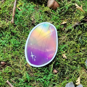 3&quot; Dragonscale Holo Glossy Vinyl Sticker