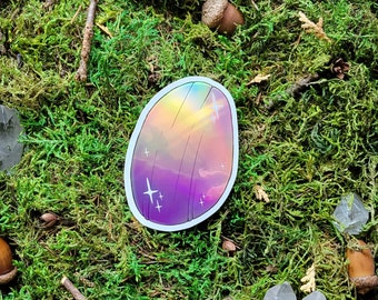 3" Dragonscale Holo Glossy Vinyl Sticker