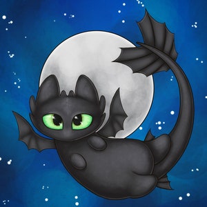 Toothless 4x6 Print
