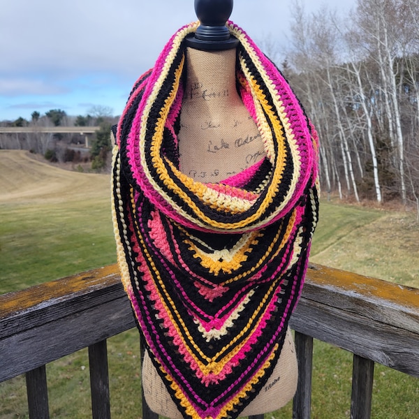 Starburst Wild Oleander Hooded Scarf