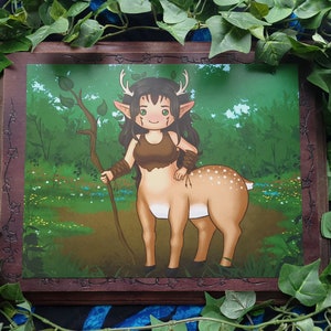 Chibi Nature Goddess 8.5x11 Print