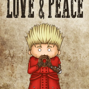 Vash the Stampede 8.5x11 Print