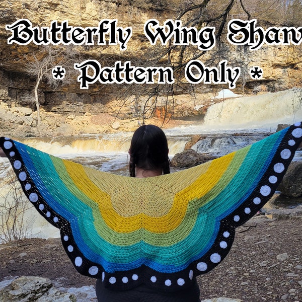 Butterfly Wing Shawl Crochet Pattern